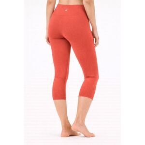 Lululemon Mid Rise Crop 20” Terracotta Leggings Athletic Yoga Stretch Size 4
